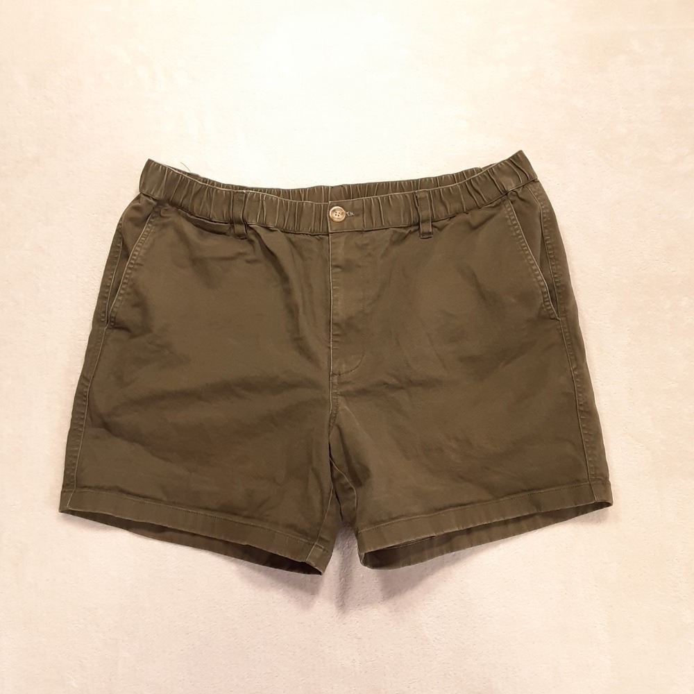 Maamgic Mens Multimood Comfy Everyday Shorts 34 Green 5.5" Inseam Cotton Spandex